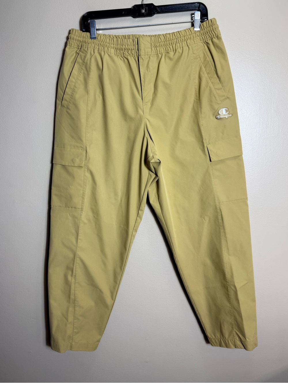 Champion Cargo Jogger Pants Men's XL Tan Beige Utility Techwear Elastic